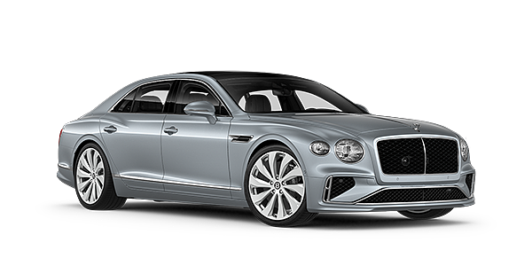 JCT600 Service Teeside New Bentley Flying Spur sedan front three quarter in Silverlake paint